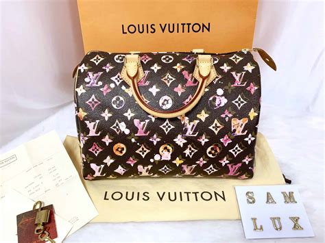 louis vuitton watercolor speedy 30 aquarelle for sale 